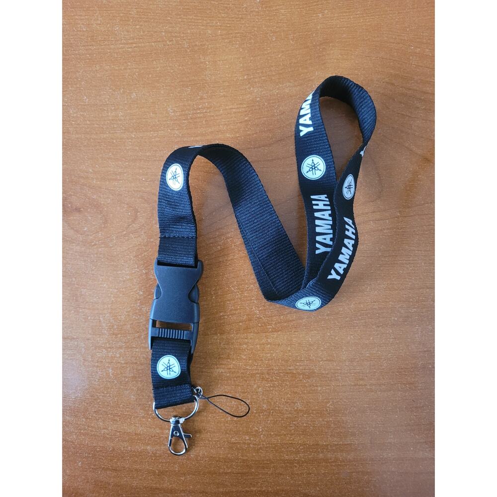 Yamaha Motorcycle Black Lanyard Metal Clip Logo Biker Gift